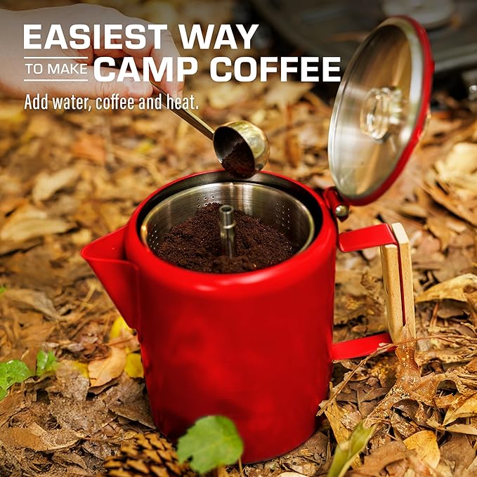COLETTI Bozeman Camping Coffee Pot — Camping Coffee Makers, Coffee Percolator – America's Sleekest