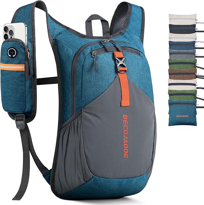 15L Small Hiking Backpack for Men Women Foldable Packable Back Pack Ultralight Hiking Daypack for