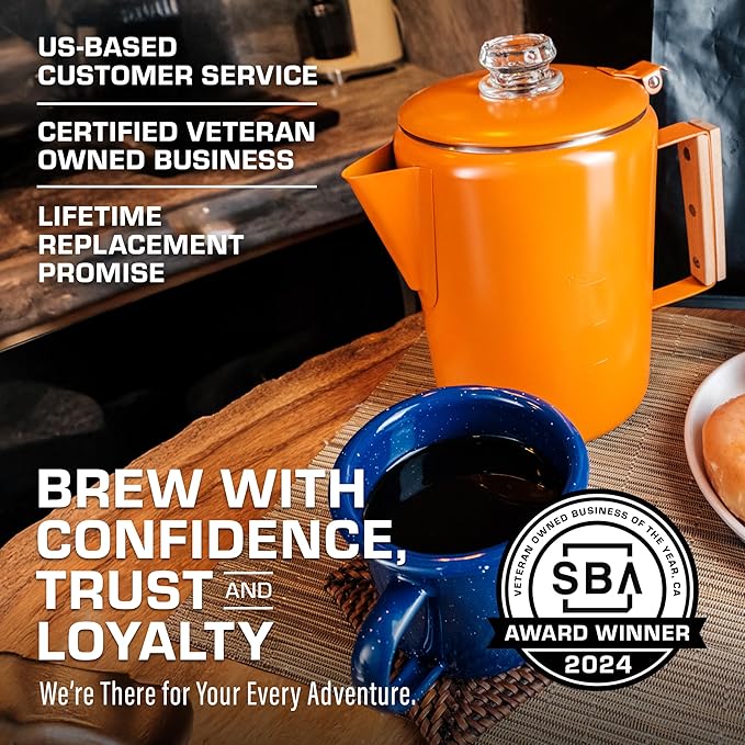 COLETTI Bozeman Camping Coffee Pot — Camping Coffee Makers, Coffee Percolator – America's Sleekest