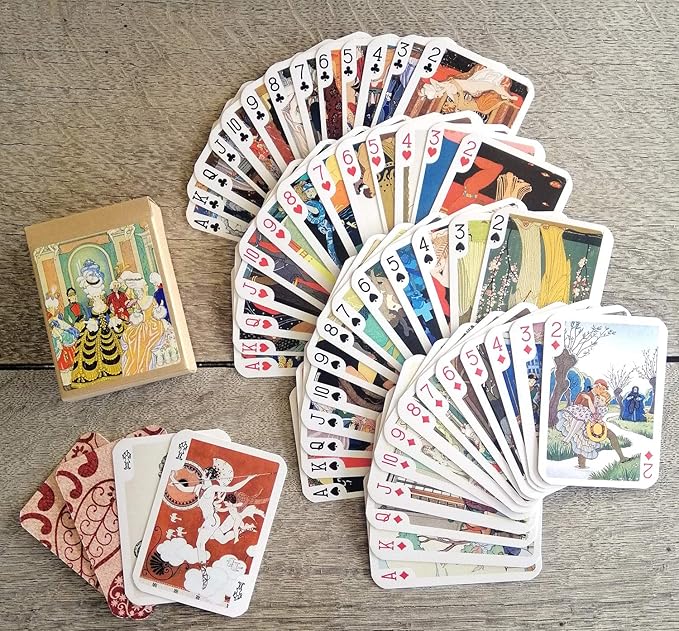 George BARBIER Playing Cards (Poker Deck 54 Cards All Different) Vintage Retro Art Deco Ponchoir
