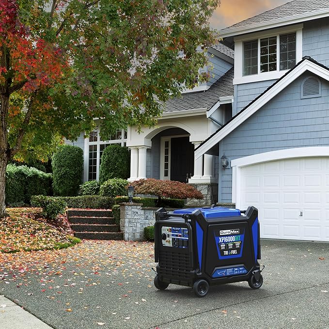 DuroMax XP16000iHT 16,000-Watt Tri Fuel Portable Digital Inverter Generator - Gas, Propane &