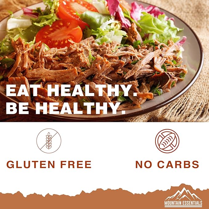 MOUNTAIN ESSENTIALS All Natural Canned Beef 28 Oz ??Fully Cooked, Ready to Eat, Gluten Free