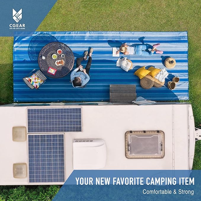 CGEAR RV Comfort Mat – Patented Sand-Free Technology with Ultra Soft Material – Sized to Your RV