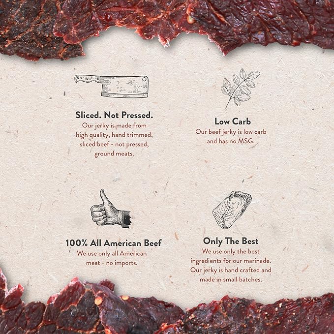 Hardtimes Beef Jerky - Variety, Specialty Gift Bag - Great Gift for Father's Day, Holiday, &