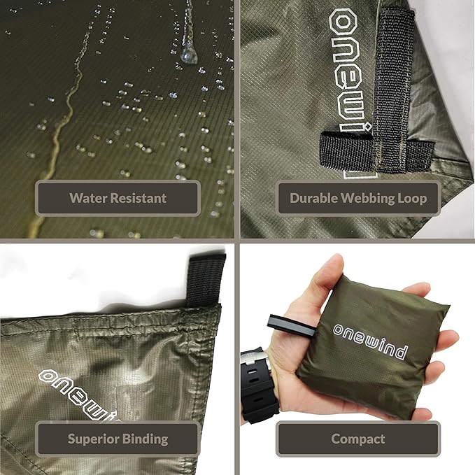 Onewind Tent Footprint, 4000mm Waterproof Rate PU Coating, 98" *55" Ultralight Camping Tarp Tent