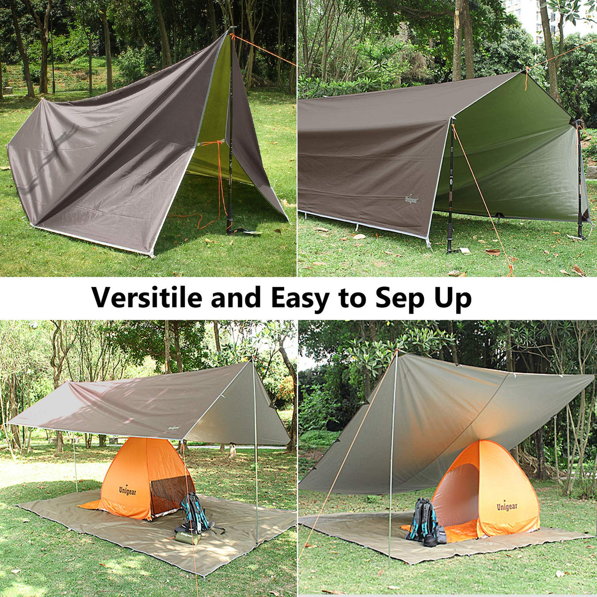 Unigear Camping Tarp - Waterproof - product view 2