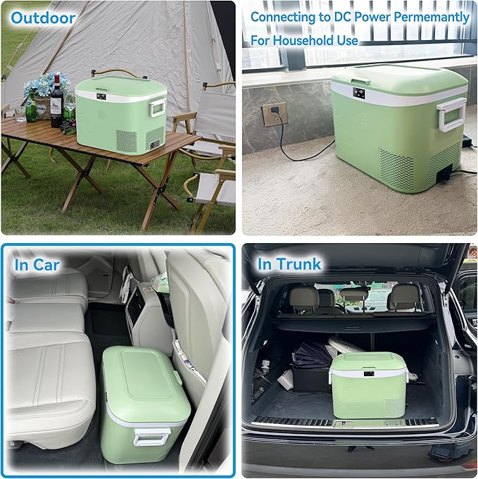 Car Refrigerator Portable 12V Fridge 19 Quart (18 Liter) 12 Volt Freezer Compressor Cooler 12V/24V