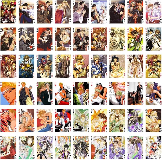 Anime Playing Cards Yaoi Collection # Poker Deck 54 Cards All Different # HIGURI YUU Sayuki Yura