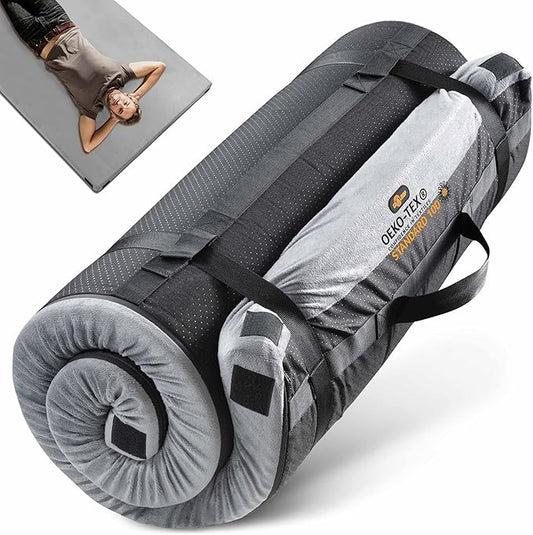 3 Inch GAIALOOP Thick Memory Foam Camping Mattress Sleeping Pad [Car/Tent/Cot] Glamping Portable
