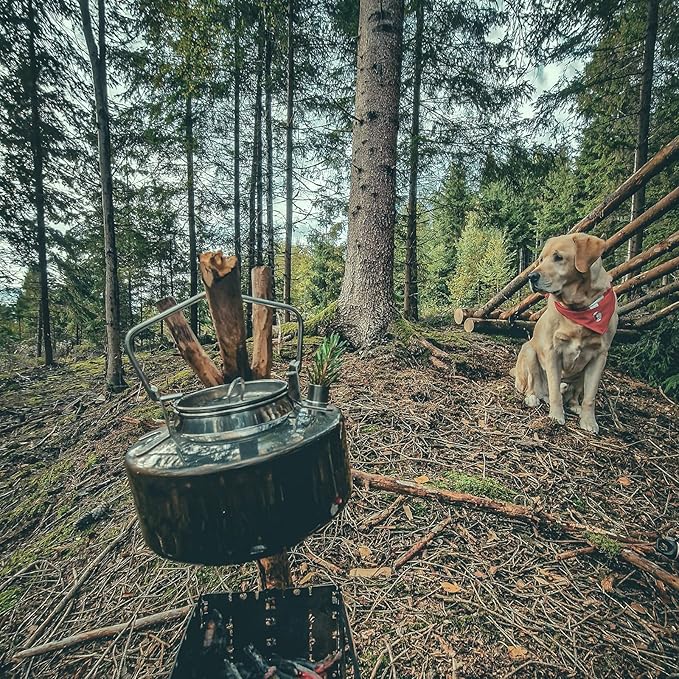 Fire-Maple Antarcti Portable 1 Liter Lightweight Stainless Steel Camping Kettle | Durable and