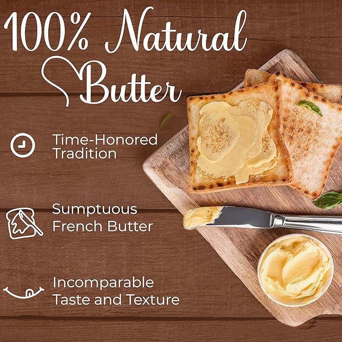 Beurdell French Salted Real Canned Butter 100% Natural Pasteurized Butter A real butter from France