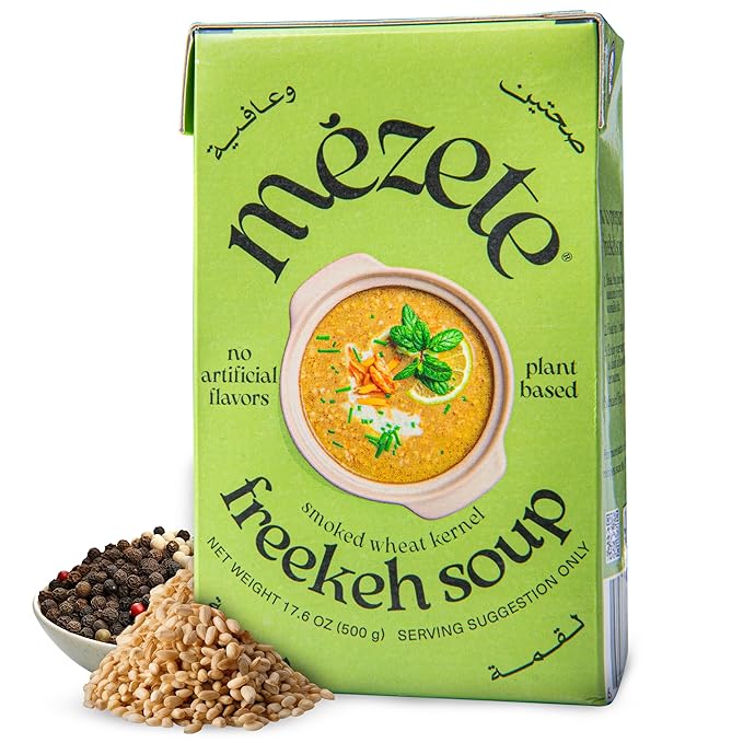 Mezete Preservative-Free Soup | Ready to Eat | Vegan Soup | Freekeh | Authentic Middle Eastern | No