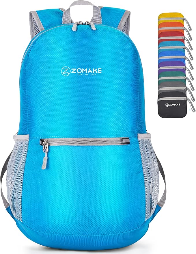 ZOMAKE Ultra Lightweight Hiking Backpack 20L, Packable Small Backpacks Water Resistant Daypack for