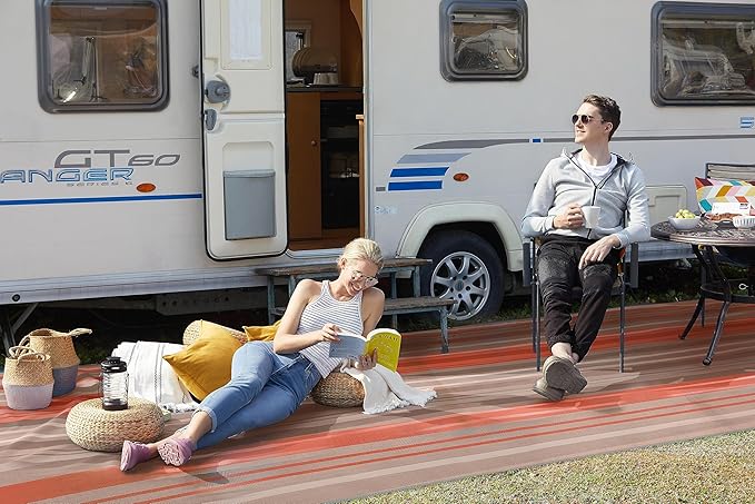 CGEAR RV Comfort Mat – Patented Sand-Free Technology with Ultra Soft Material – Sized to Your RV