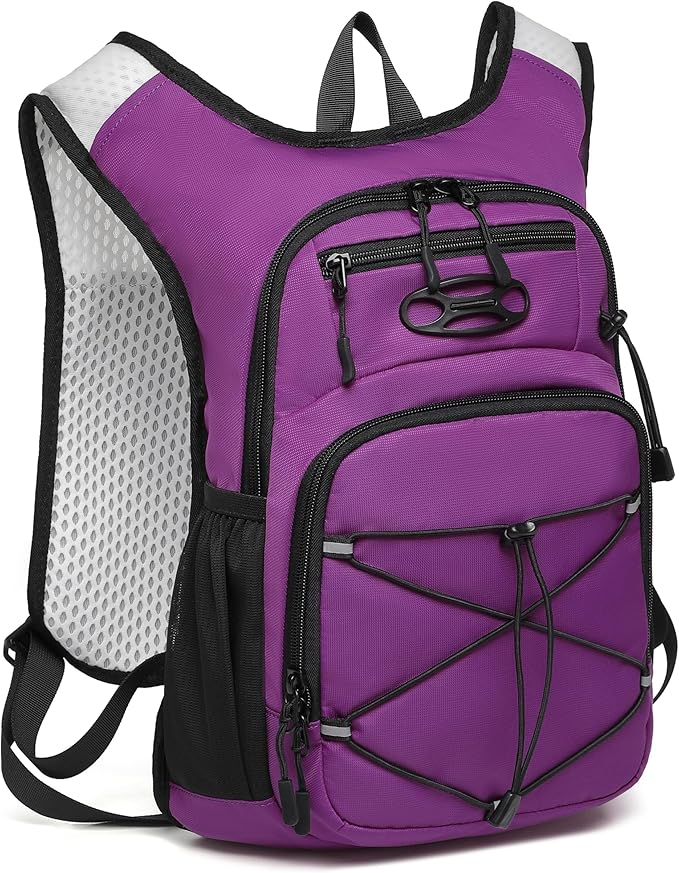 Wotony Lightweight Hydration Backpack with 2LOR 3LWater Bladder for Cycling Hiking Rave - Water