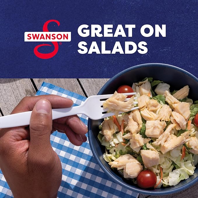Swanson Original White Chunk Fully Cooked Chicken, Ready to Eat, Simple On-the-Go Meals, 2.6 OZ