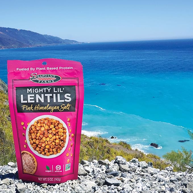 Seapoint Farms Mighty Lil??Lentils, Pink Himalayan Salt, Plant Based Protein, Vegan, Gluten-Free