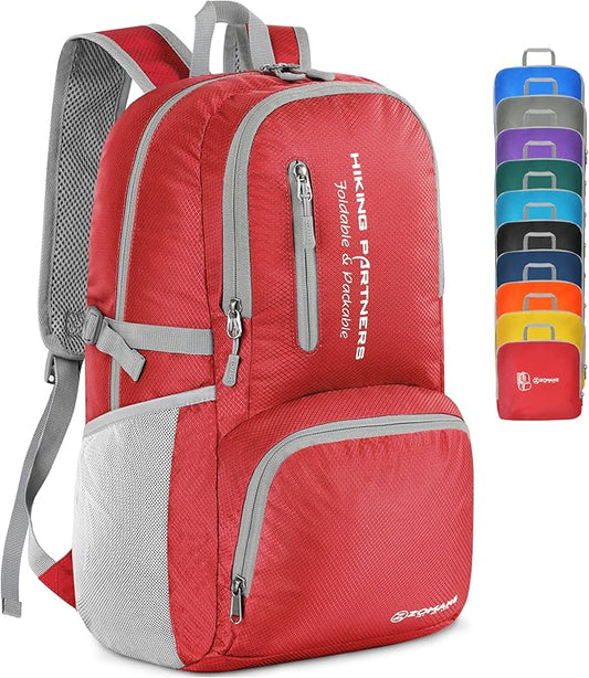 ZOMAKE Lightweight Packable Backpack, 35L Light Foldable Hiking Backpacks Water Resistant