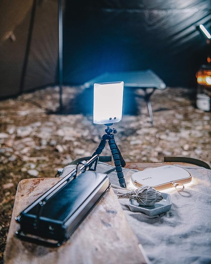 CLAYMORE 3Face Mini (Moss Green) - Lightweight and Portable LED Area Light for Outdoors, Camping