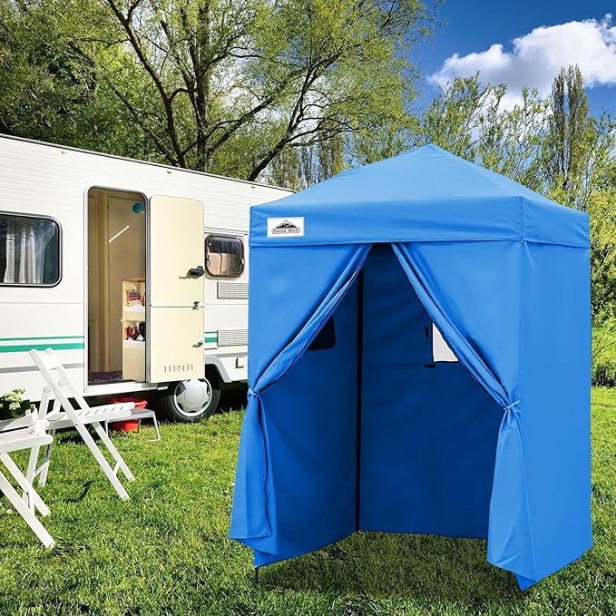 EAGLE PEAK Flex Ultra Compact 5x5 Pop-up Canopy, Sun Shelter, Changing Room, Portable Privacy Tent
