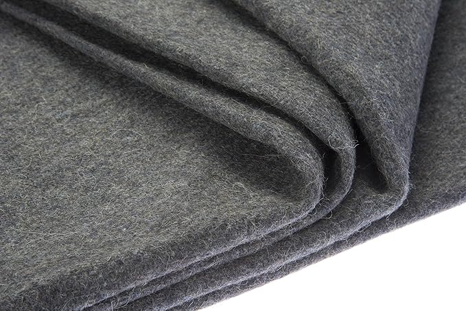 SE Grey Warm 3-lb. Blanket (60" x 80") with 70% Wool - BI60802GR