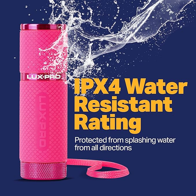 LUX-PRO LP395 Gels Glow in Dark 9 LED Flashlight (Pink, Purple, Teal)