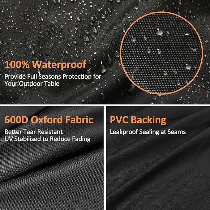 Grill Cover for Weber Searwood XL 600 Pellet Grill, 600D Heavy Duty Waterproof 3400146 Weber