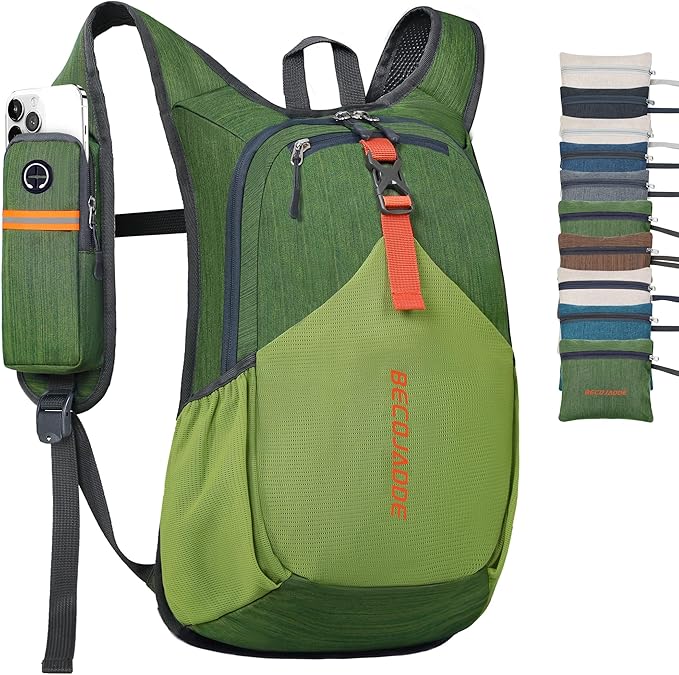 15L Small Hiking Backpack for Men Women Foldable Packable Back Pack Ultralight Hiking Daypack for