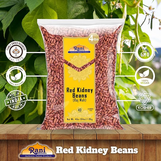 Rani Red Kidney Beans, Light 64oz (4lbs) 1.81kg Bulk ~ All Natural | Vegan | Gluten Friendly |