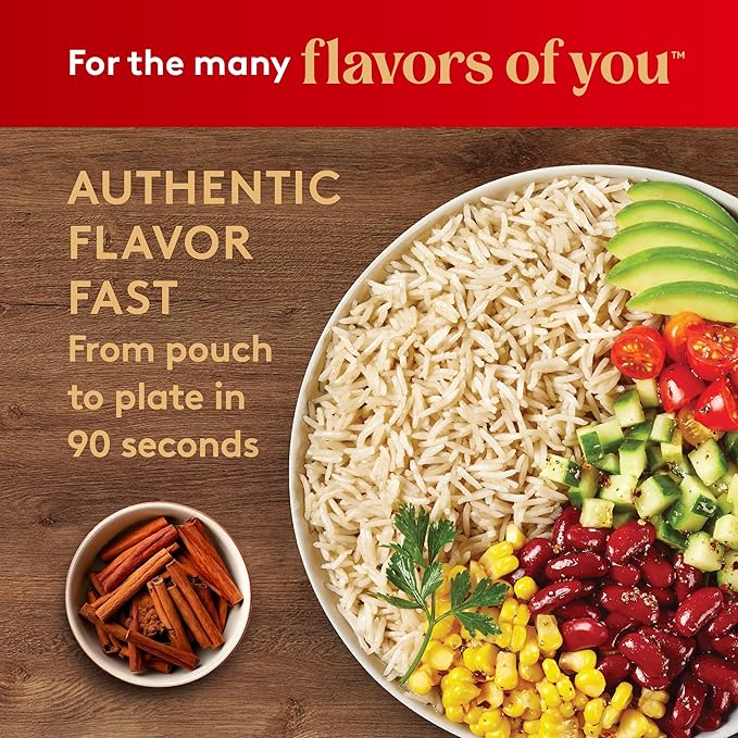 Royal Garlic & Ghee Seasoned Basmati Rice, No Artificial Flavors, Vegetarian Friendly, Gluten Free