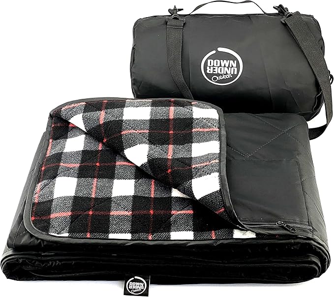 DOWN UNDER OUTDOORS Large Waterproof Windproof Extra Thick 350 GSM Quilted Fleece, or Sherpa