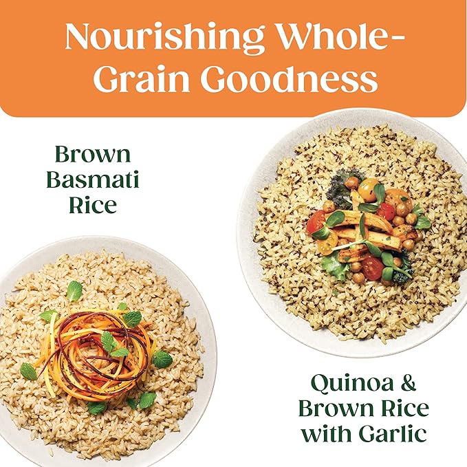 SEEDS OF CHANGE Organic Rice Variety Pack Quinoa and Brown Rice with Garlic & Whole Grain Brown