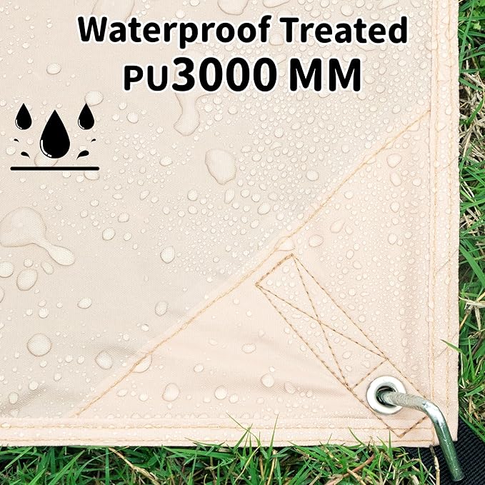 Tent Footprint, 210D Oxford Cloth Camping Tent Tarp, PU 3000 Waterproof Ground Sheet Mat for Tent