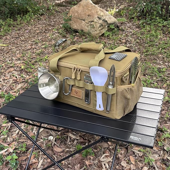 Tactical Camping Storage Bag 18L Tactical Utility Tote Bag Camping Cookware Organizer Trunk