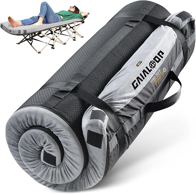 4 INCH Thick Foam Camping Mattress [Car/Tent/Cot] 30D Foam Portable Floor Sleeping Mat Cot Pad Roll
