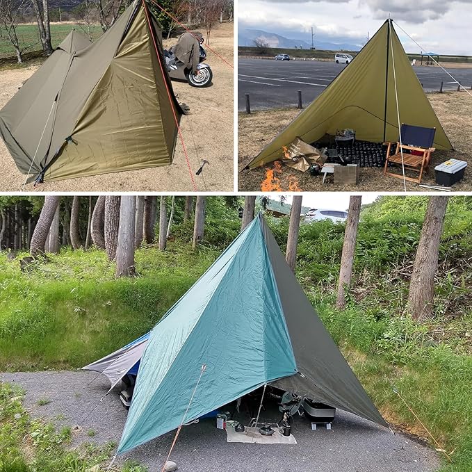 TRIWONDER Hammock Rain Fly Waterproof Tarp Camping Tent Footprint Ground Cloth Backpacking Tarp