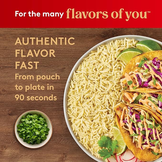 Royal Ready to Heat Cilantro Lime Seasoned Basmati Rice (8.5oz, Pack of 6)
