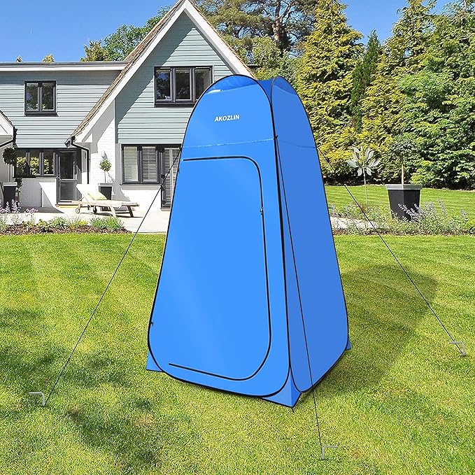 AKOZLIN Portable Pop Up Shower Tent Instant Privacy Dressing Changing Tent Outdoor Shower Room Camp