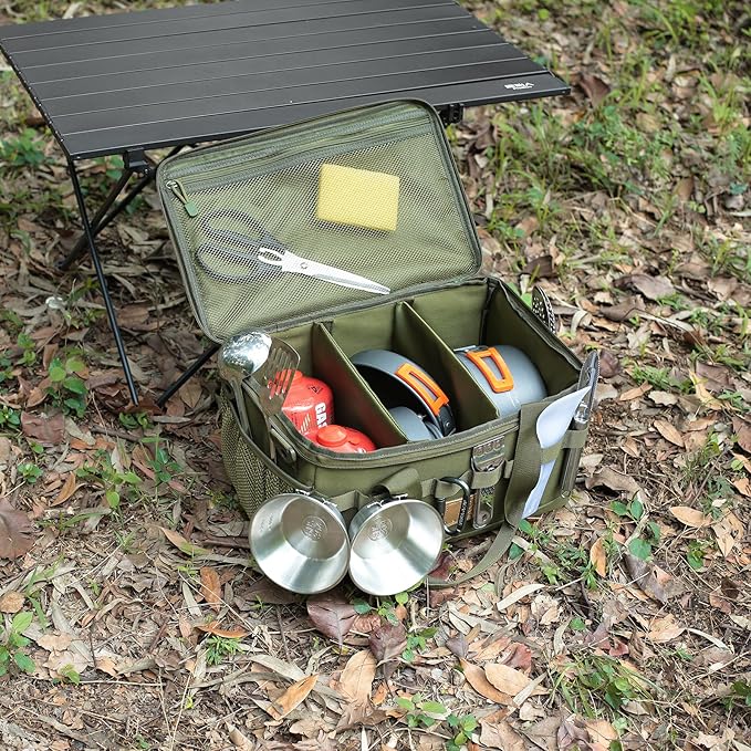 Tactical Camping Storage Bag 18L Tactical Utility Tote Bag Camping Cookware Organizer Trunk