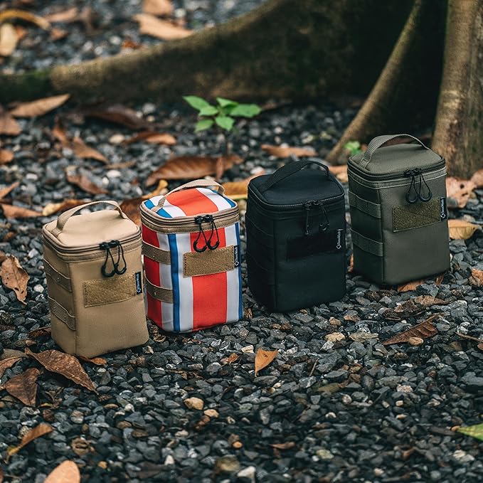 Lantern Storage Bag, Tactical Camping Storage Bag, Black