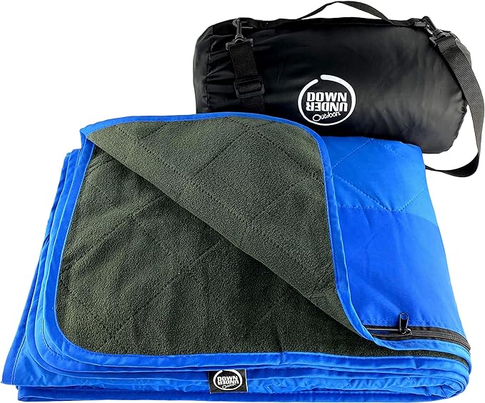 DOWN UNDER OUTDOORS Large Waterproof Windproof Extra Thick 350 GSM Quilted Fleece, or Sherpa
