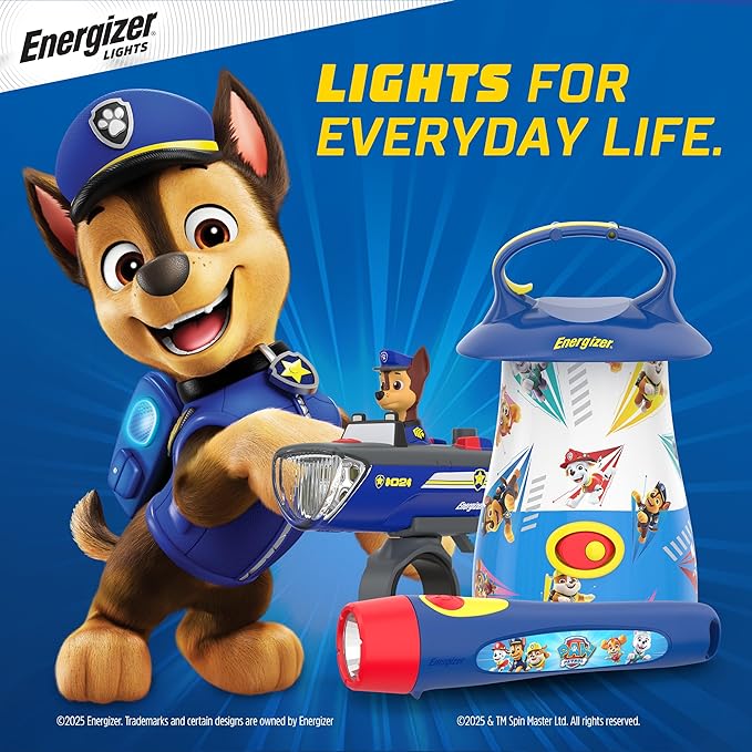 Energizer PAW Patrol Flashlights (2-Pack), Paw Patrol Toys for Boys and Girls, Great Lightweight