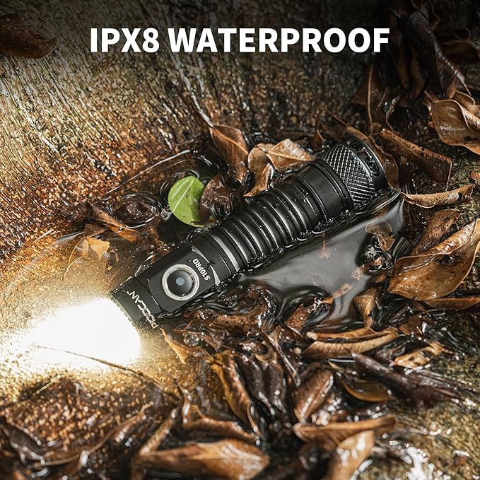 S10Pro Pocket LED Rechargeable Flashlights, Bright Flashlight 2500 High Lumen, Small Tactical