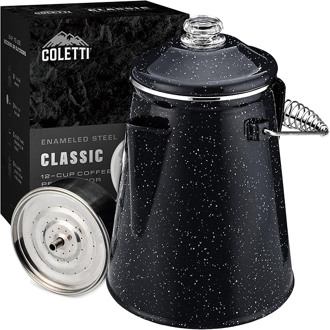 COLETTI Classic Percolator Coffee Pot — Coffee Percolator, Camping Kettle – The Original Camping