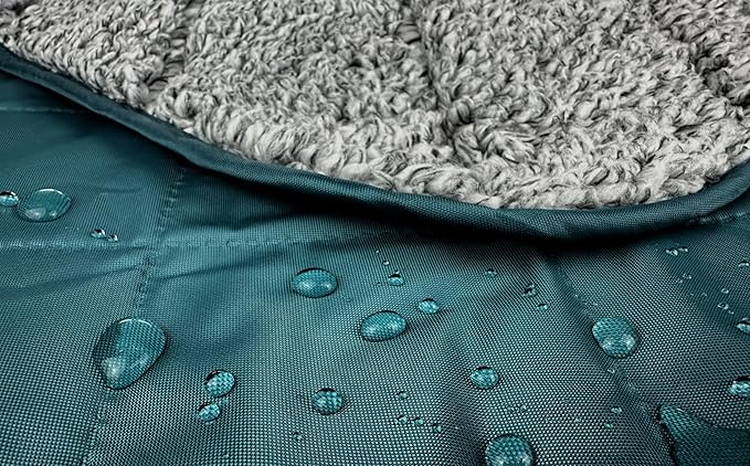 DOWN UNDER OUTDOORS Large Waterproof Windproof Extra Thick 350 GSM Quilted Fleece, or Sherpa