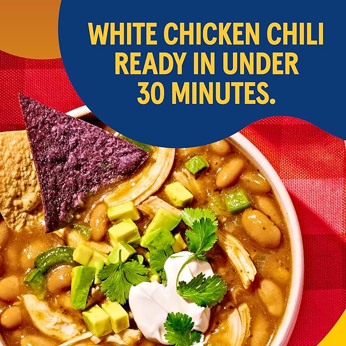 BUSH'S BEST 15.8 oz Canned Slow-Simmered White Chili Magic Starter, Source of Plant Based Protein