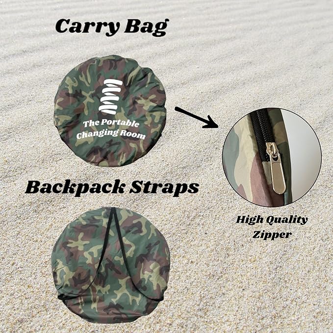 Portable Changing Room, Pop Up Pod - Privacy Tent, Dressing Room Tube or Portable Toilet Stall with