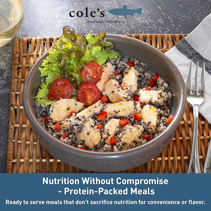 COLE’S - Patagonian Smoked Salmon Fillet with Quinoa| Ready to Eat Meal | 5.6 oz Hand-Packed Canned