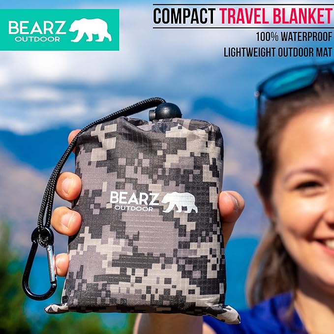 Pocket Blanket - Beach Blanket Waterproof Sandproof, Picnic Blankets Waterproof Foldable