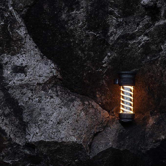 Barebones Edison Light Stick ??Tumbled Steel, USB Rechargeable LED Lantern and Flashlight with 7